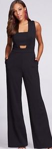 Gabrielle Union Black Cutout Jumpsuit